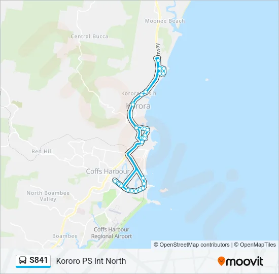 S841 Bus Line Map