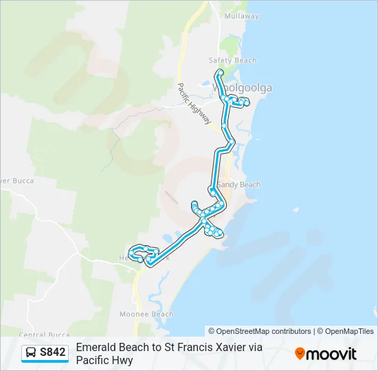 S842 Bus Line Map