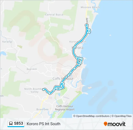 S853 Bus Line Map