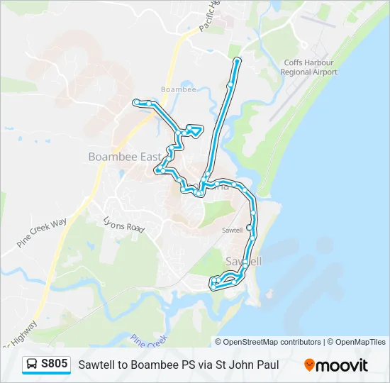 S805 Bus Line Map