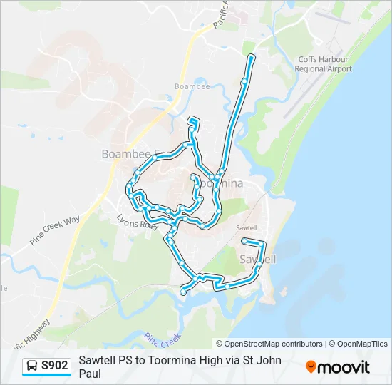 S902 Bus Line Map