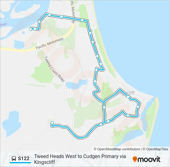 S122 Bus Line Map