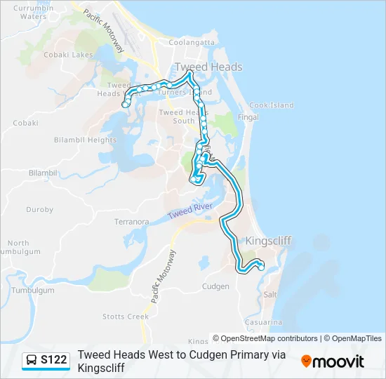 S122 Bus Line Map