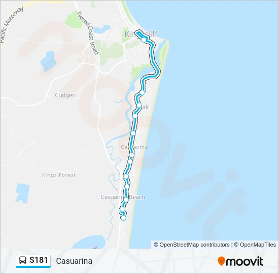 S181 Bus Line Map