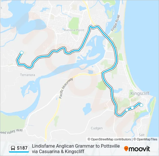 S187 Bus Line Map