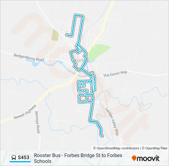 S453 Bus Line Map
