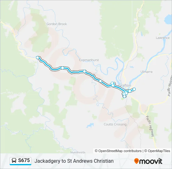 S675 Bus Line Map