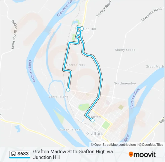 S683 Bus Line Map