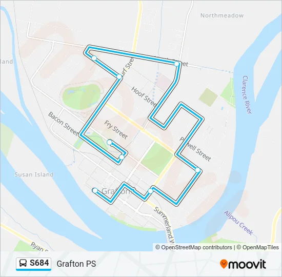 S684 Bus Line Map