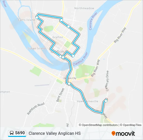 S690 Bus Line Map