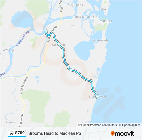S709  Line Map