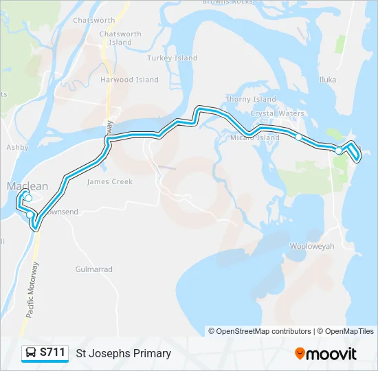 S711  Line Map