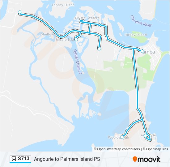 S713 bus Line Map