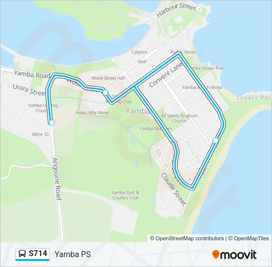 S714 Bus Line Map