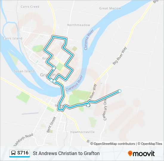 S716 Bus Line Map