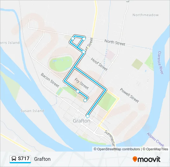 S717 Bus Line Map