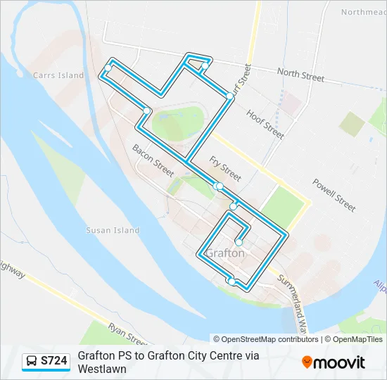 S724 Bus Line Map