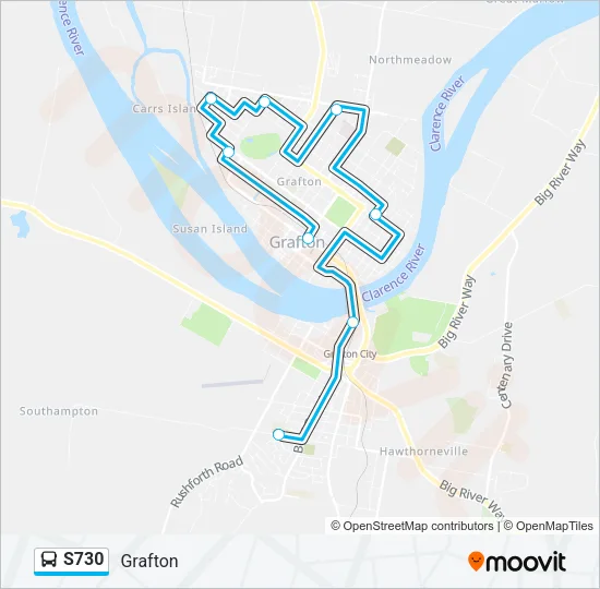 S730 Bus Line Map