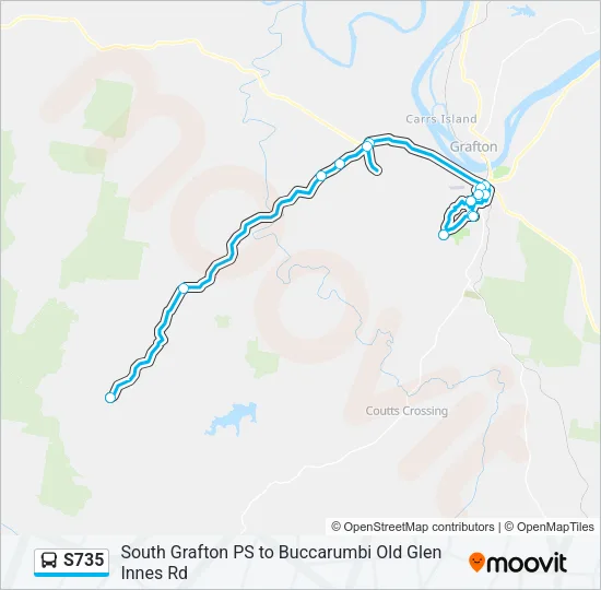 S735 Bus Line Map