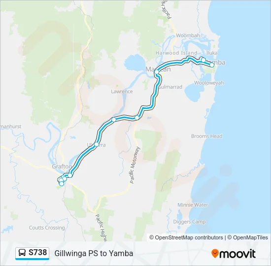 S738 Bus Line Map