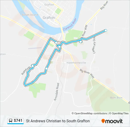 S741 Bus Line Map