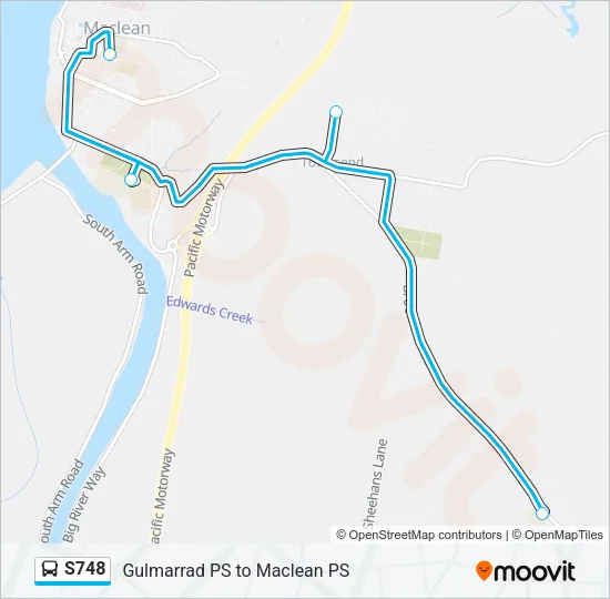 S748 Bus Line Map