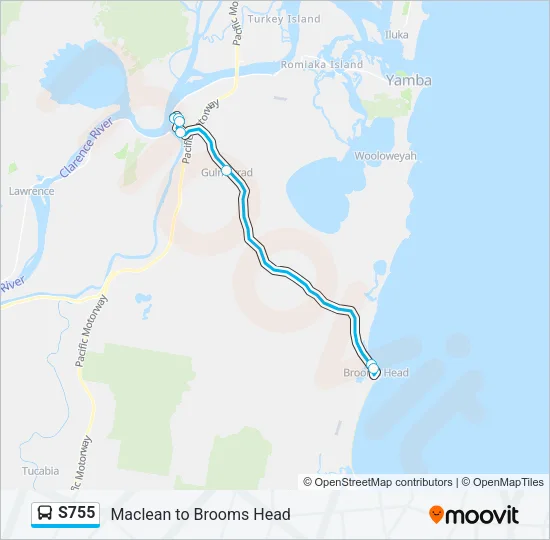 S755 Bus Line Map
