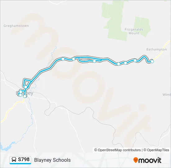 S798 Bus Line Map