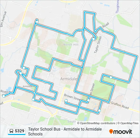 S329 Bus Line Map