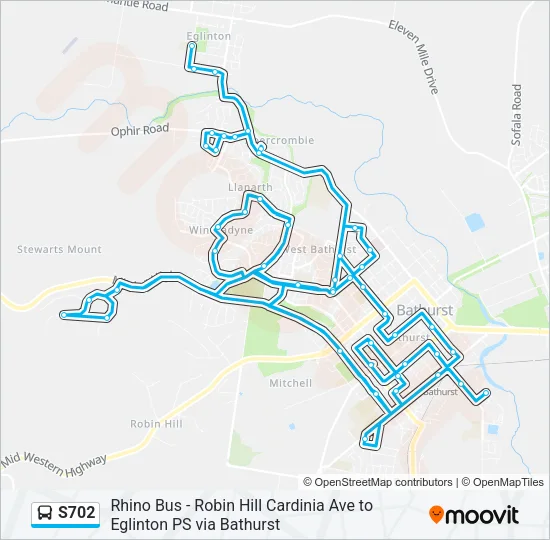 S702 Bus Line Map