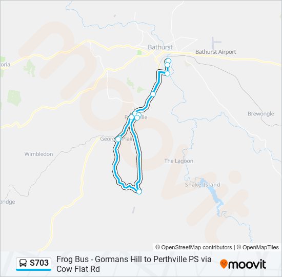 S703 bus Line Map