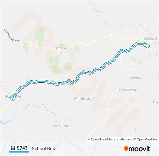 S743 bus Line Map