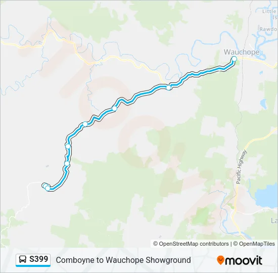 S399 Bus Line Map