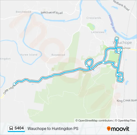 S404 Bus Line Map