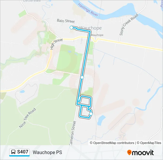 S407 Bus Line Map