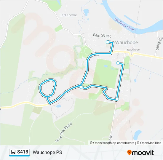 S413 Bus Line Map