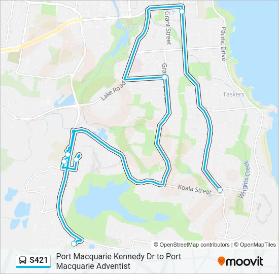 S421 Bus Line Map