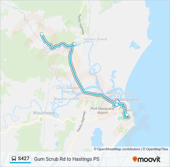 S427 Bus Line Map