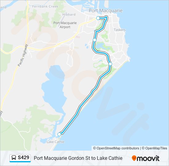 S429 bus Line Map