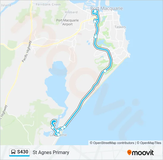 S430 Bus Line Map