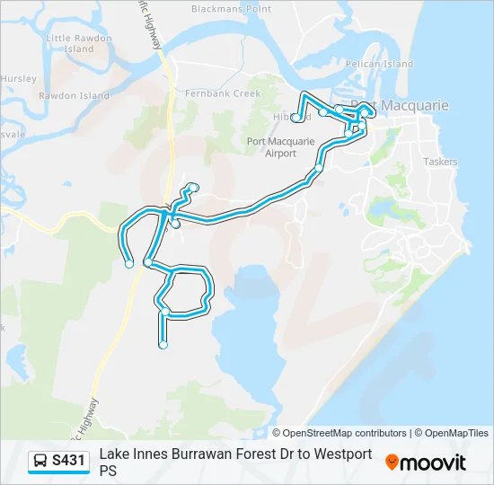 S431 Bus Line Map