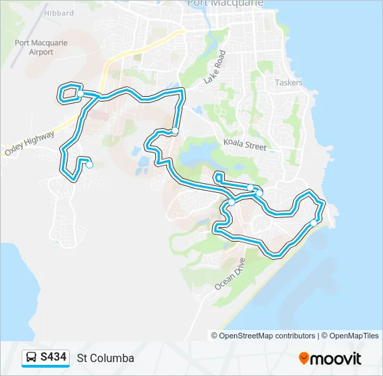 S434 Bus Line Map