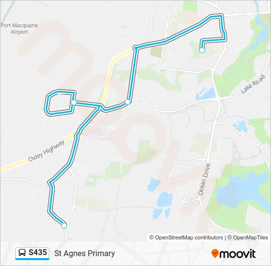 438x Bus S435 Route: Schedules, Stops & Maps - St Agnes Primary (Updated)