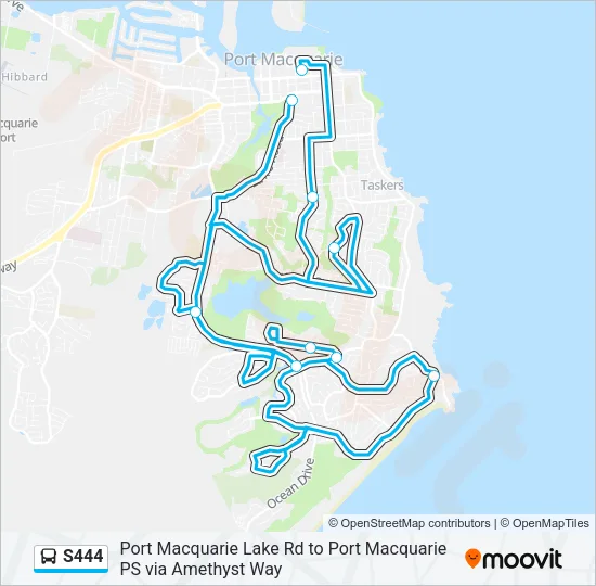 S444 Bus Line Map
