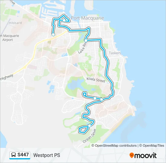 S447 Bus Line Map