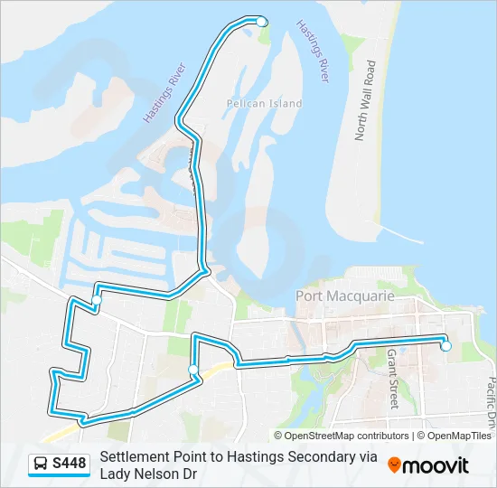 S448 Bus Line Map