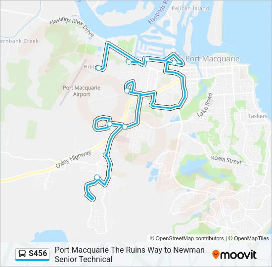 S456 Bus Line Map