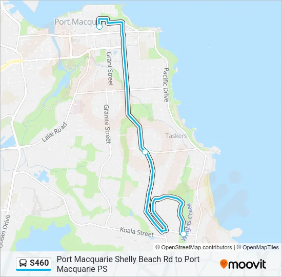 S460 Bus Line Map