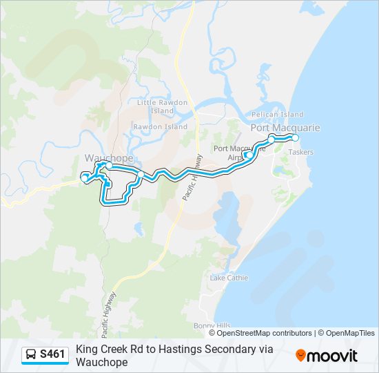 S461 bus Line Map