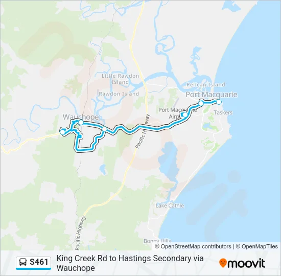 S461 Bus Line Map
